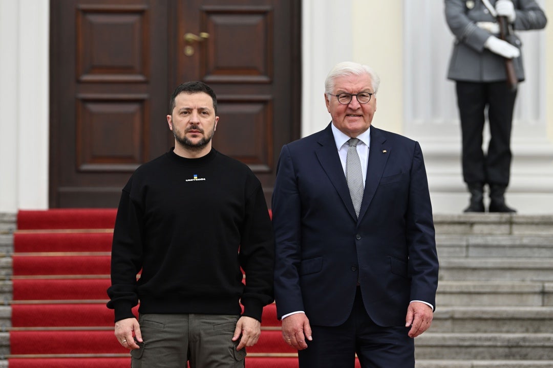 Zelenski llega en visita oficial a Alemania Zelenski llega en visita oficial a Alemania