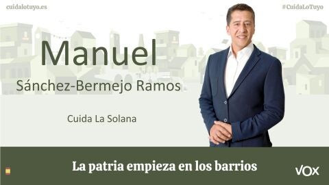Manuel S&aacute;nchez-Bermejo, candidato de VOX a La Solana
