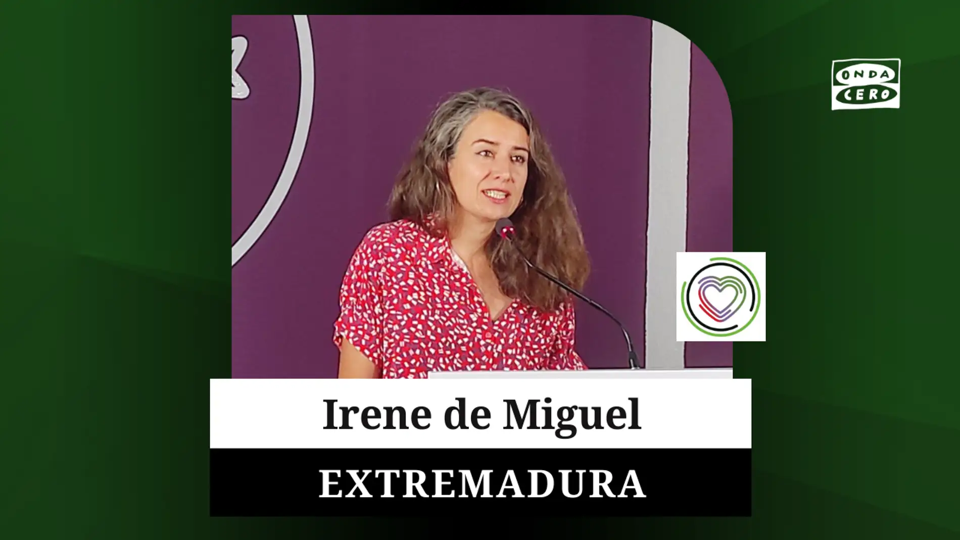 Irene de Miguel candidata de Unidas por Extremadura a la presidencia de la Junta