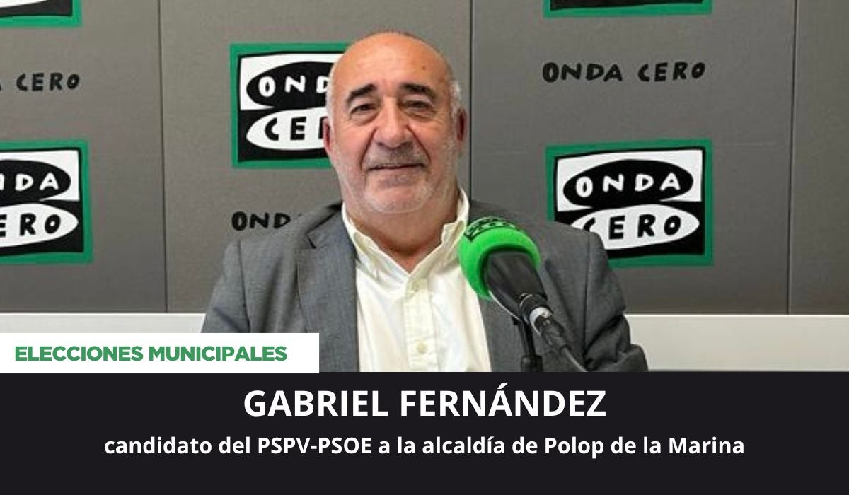 Gabriel Fernández, candidato a la alcaldía de Polop Gabriel Fernández, candidato a la alcaldía de Polop