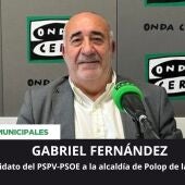 Gabriel Fernández, alcalde de Polop. Entrevista de candidato