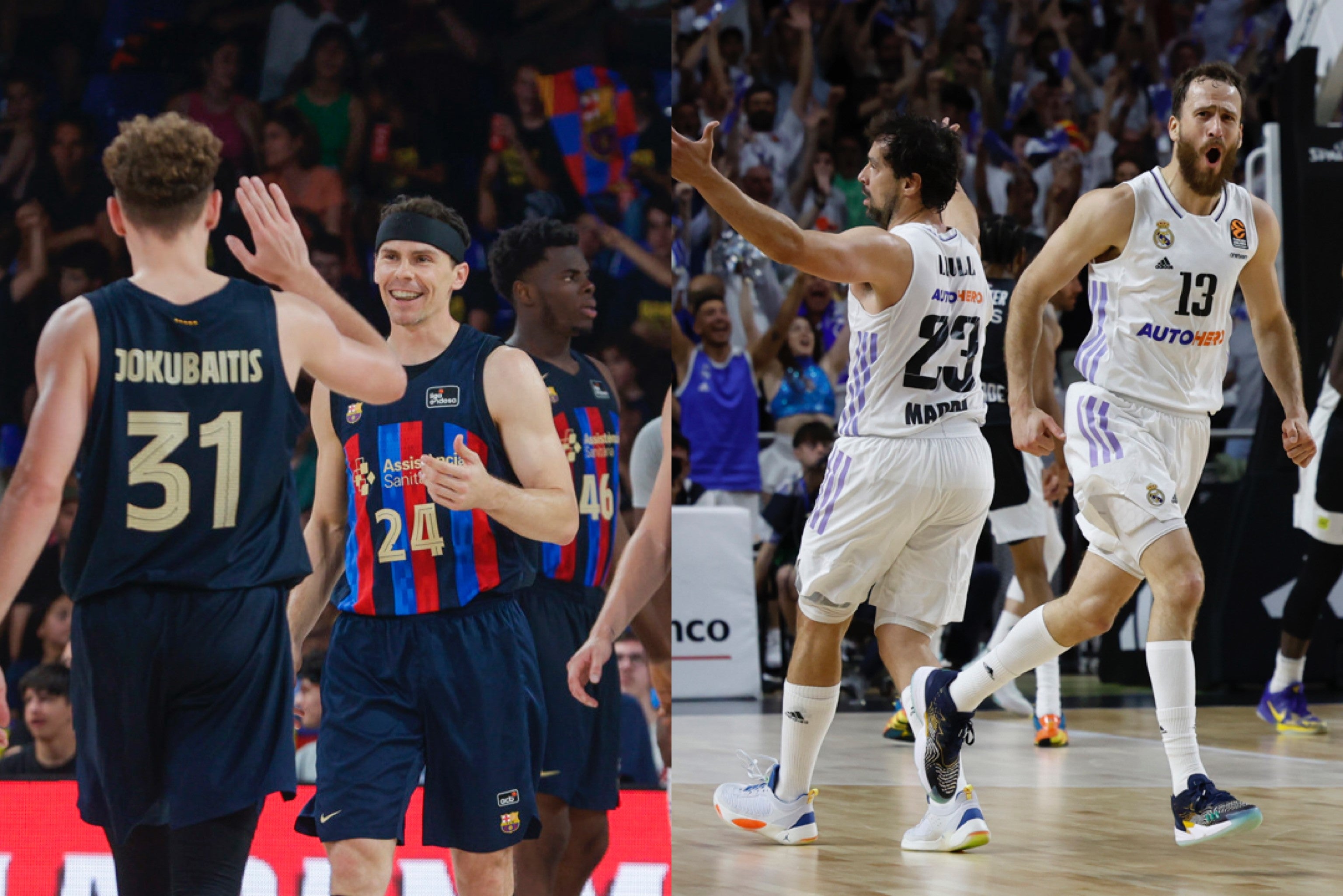 Barcelona y Real Madrid, preparados para la Final Four Barcelona y Real Madrid, preparados para la Final Four