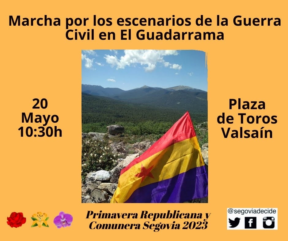 Marcha por los escenarios de la Guerra Civil en Guadarrama Marcha por los escenarios de la Guerra Civil en Guadarrama