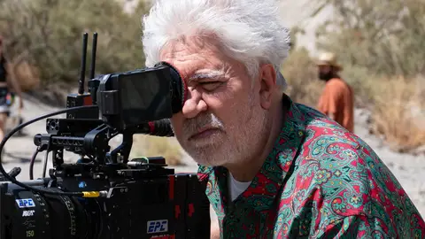 El director Pedro Almodóvar durante el rodaje de 'Extraña forma de vida' El director Pedro Almodóvar durante el rodaje de 'Extraña forma de vida'