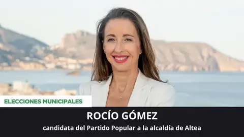 Rocío Gómez, candidata a la alcaldía de Altea. Rocío Gómez, candidata a la alcaldía de Altea.