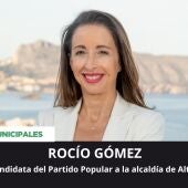 Rocío Gómez, candidata a la alcaldía de Altea.