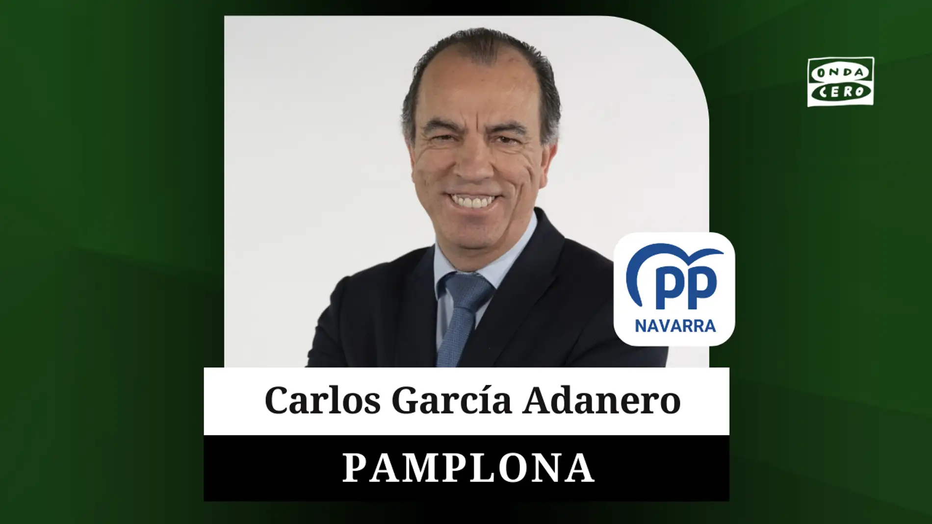 Carlos García Adanero, candidato del Partido Popular a la alcaldía de Pamplona