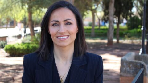 Carmen Mar&iacute;a Montalb&aacute;n, candidata a la reelecci&oacute;n en Villanueva de los Infantes
