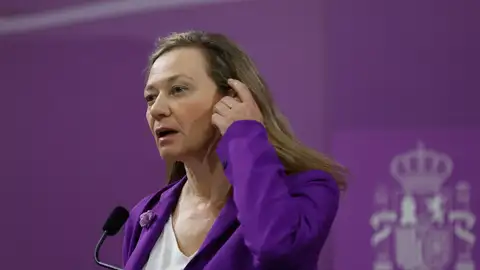 Victoria Rosell durante una rueda de prensa Victoria Rosell durante una rueda de prensa
