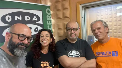Sergio Miró, Carolina Jiménez, Fran Villalba y Junior Melo en La Cultureta con Mojo La Cultureta con Mojo