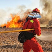 La UME se prepara rn Gijón en la lucha contra los incendios