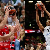 Sasha Vezenkov y Walter Tavares en las semifinales de la Euroliga Sasha Vezenkov y Walter Tavares en las semifinales de la Euroliga