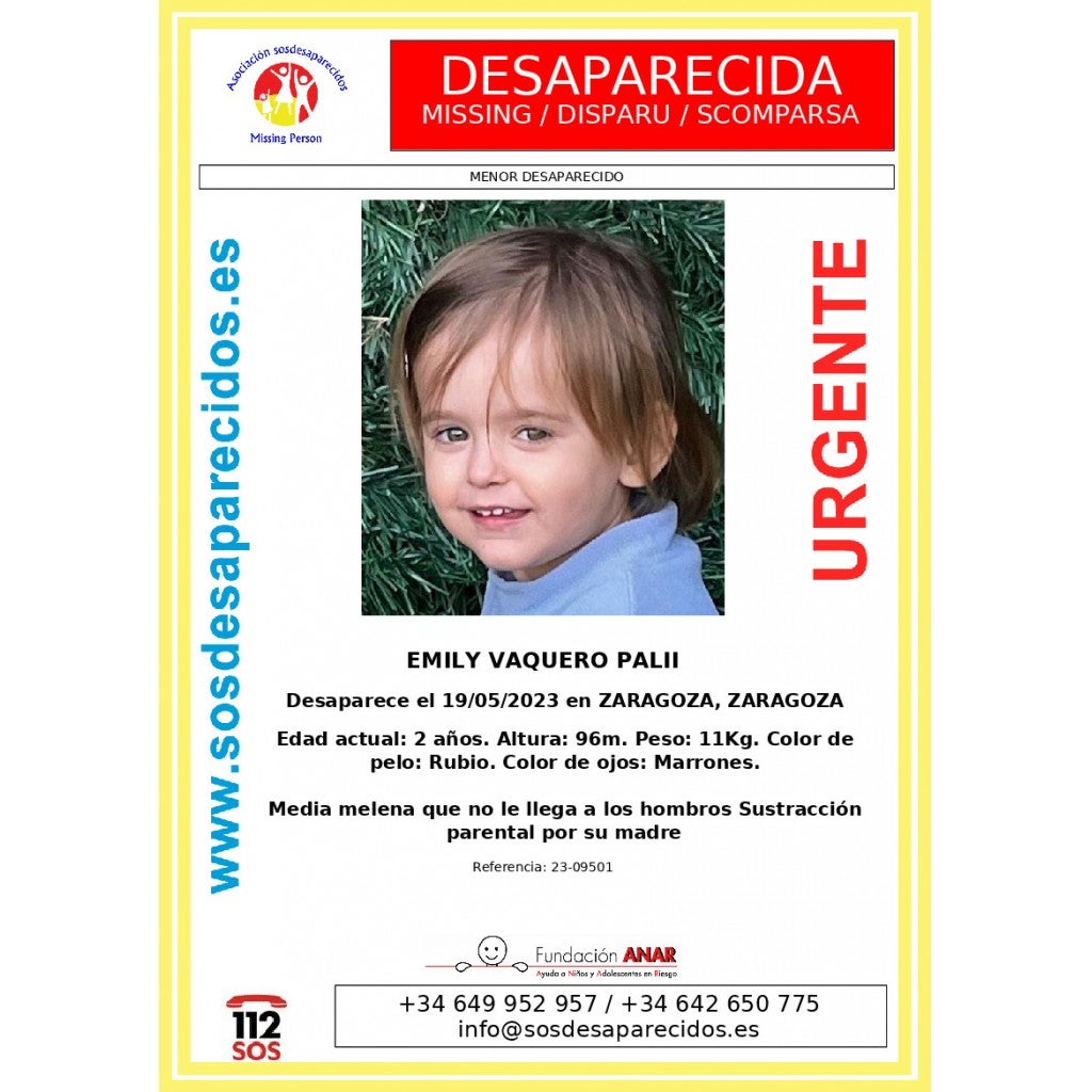 SOS Desaparecidos ve complicado el regreso de Emily SOS Desaparecidos ve complicado el regreso de Emily
