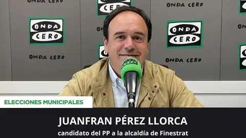 Juanfran Pérez, candidato a la alcaldía de Finestrat. Juanfran Pérez, candidato a la alcaldía de Finestrat.
