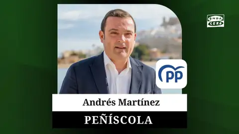 Quién es Andrés Martínez, candidato a la alcaldía de Peñíscola por el Partido Popular (PP) Quién es Andrés Martínez, candidato a la alcaldía de Peñíscola por el Partido Popular (PP)