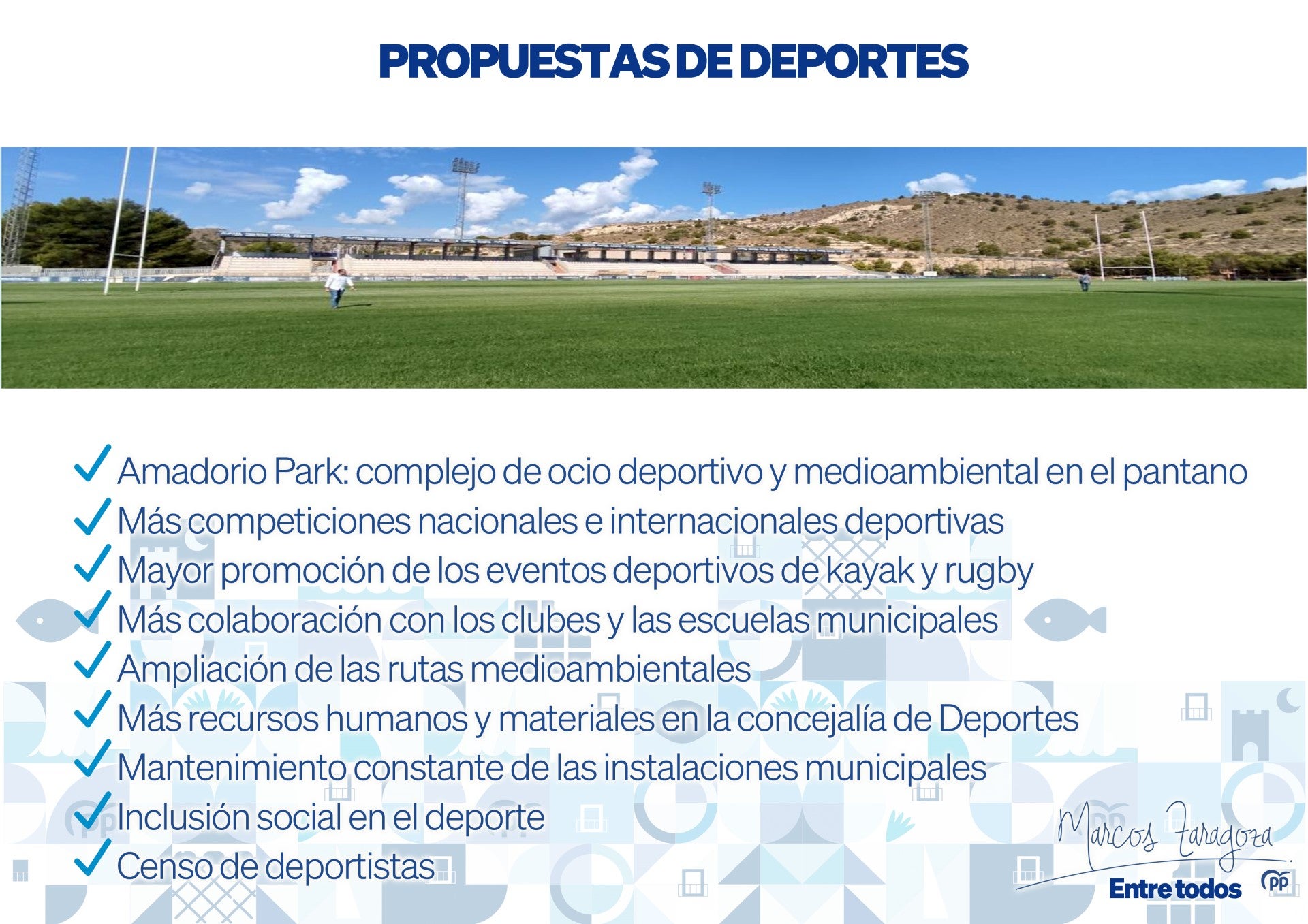 Marcos Zaragoza propone un gran centro de ocio y deporte en el Amadorio Marcos Zaragoza propone un gran centro de ocio y deporte en el Amadorio