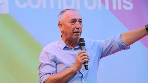 Joan Baldoví, candidato de Compromís a la Presidencia de la Generalitat. Joan Baldoví, candidato de Compromís a la Presidencia de la Generalitat.