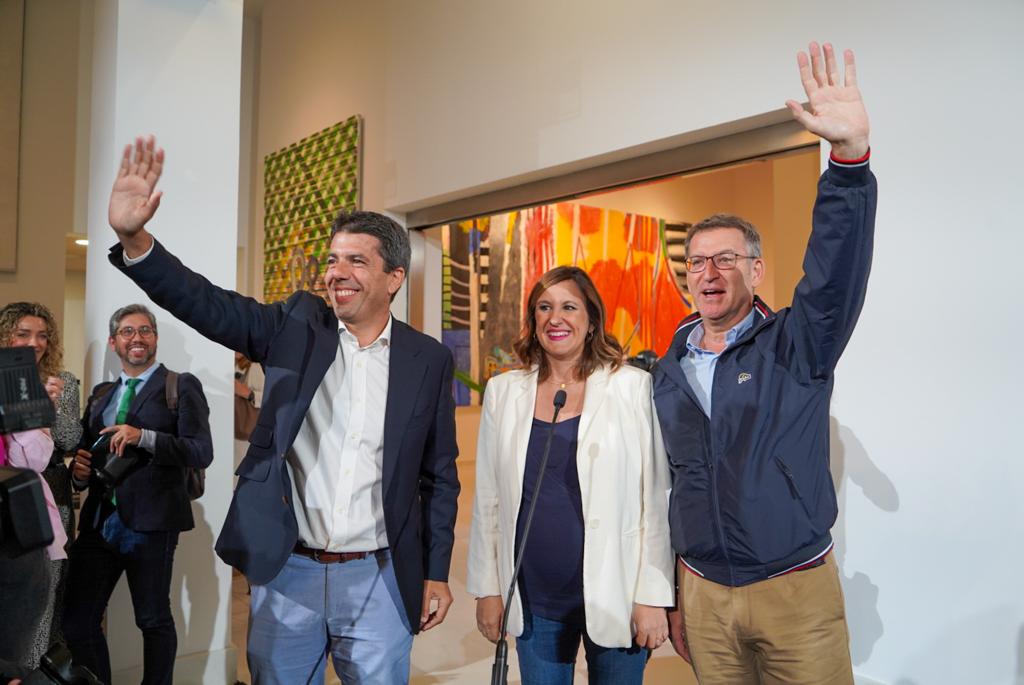 Feijóo ve a Mazón y Catalá con "autoestima y ambición" de ganar la Generalitat y el Ayuntamiento de València Feijóo ve a Mazón y Catalá con "autoestima y ambición" de ganar la Generalitat y el Ayuntamiento de València