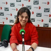 Pilar Zamora en los estudios de Onda Cero Ciudad Real Pilar Zamora en los estudios de Onda Cero Ciudad Real