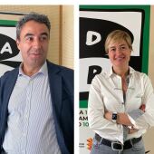 Joaquín Reyes de "Salvemos la Dársena" y Eva del Río de la Fundación San Cebrián