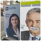 Carteles electorales y vandalismo