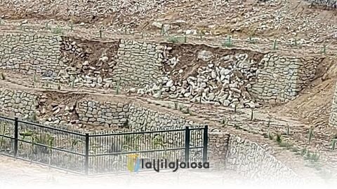 Da&ntilde;os por lluvias en los taludes de la Malladeta