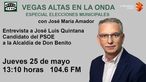 José Luis Quintana, candidato del PSOE en Don Benito José Luis Quintana, candidato del PSOE en Don Benito