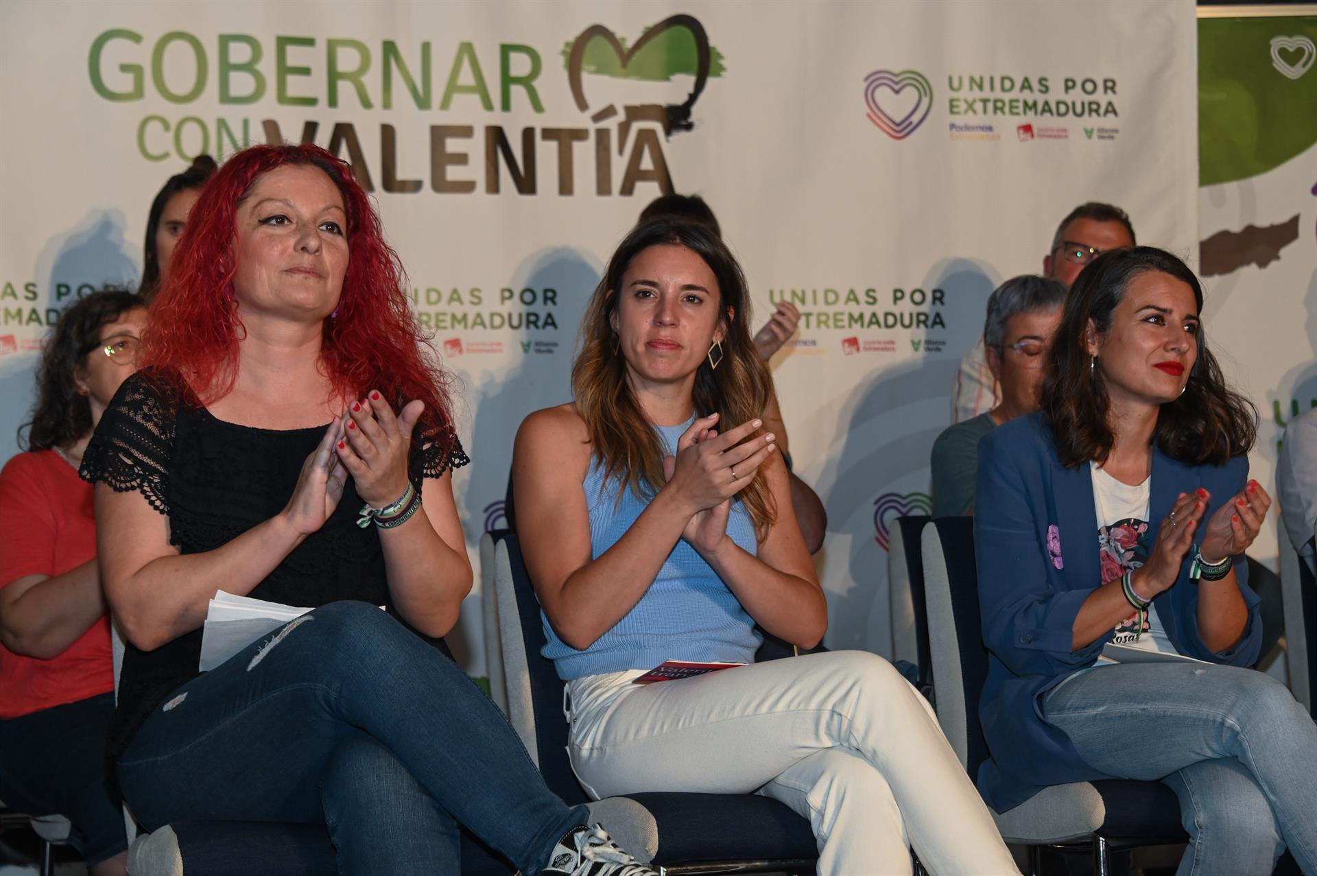 Irene Montero pide el voto para las candidatas de Unidas Podemos en Extremadura y Badajoz, De Miguel y Cadenas Irene Montero pide el voto para las candidatas de Unidas Podemos en Extremadura y Badajoz, De Miguel y Cadenas