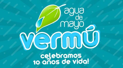 Cartel de la celebraci&oacute;n del d&eacute;cimo aniversario de la asociaci&oacute;n Agua de Mayo en Alcal&aacute; de Henares