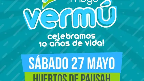 La asociación Agua de Mayo celebra este sábado sus 10 años de vida en Alcalá de Henares Cartel de la celebración del décimo aniversario de la asociación Agua de Mayo en Alcalá de Henares