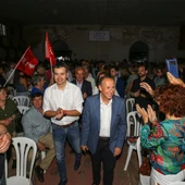 Román, durante su presentación como candidato Román, durante su presentación como candidato
