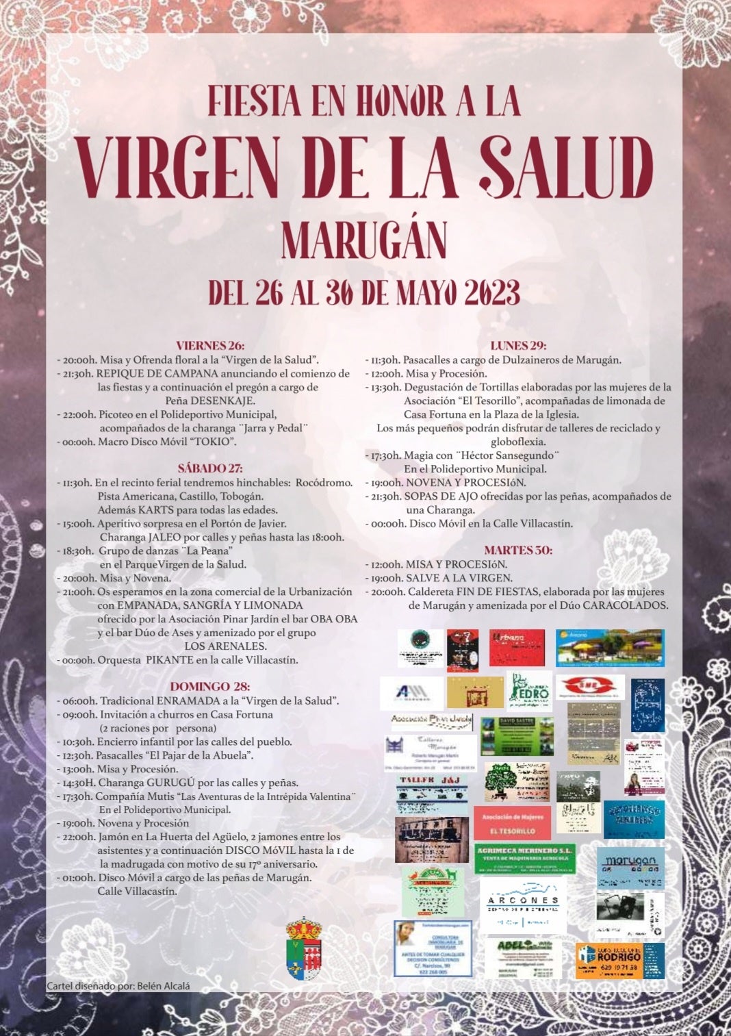 Marugán inicia esta tarde los cinco días de celebración por las fiestas de la Virgen de la Salud Marugán inicia esta tarde los cinco días de celebración por las fiestas de la Virgen de la Salud