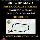cartel de la procesión Cruz de Mayo de Misericordia y Palma