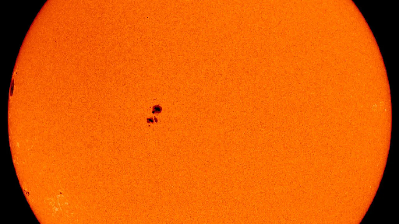 Imagen de una mancha solar