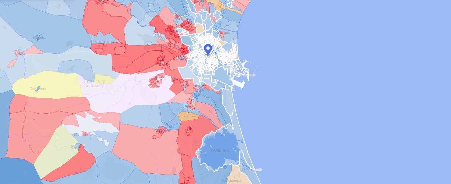 Los resultados de las elecciones municipales calle a calle en Valencia Los resultados de las elecciones municipales calle a calle en Valencia