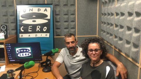 Gloria Fuller y Carlos Descals, ciclistas de Faura