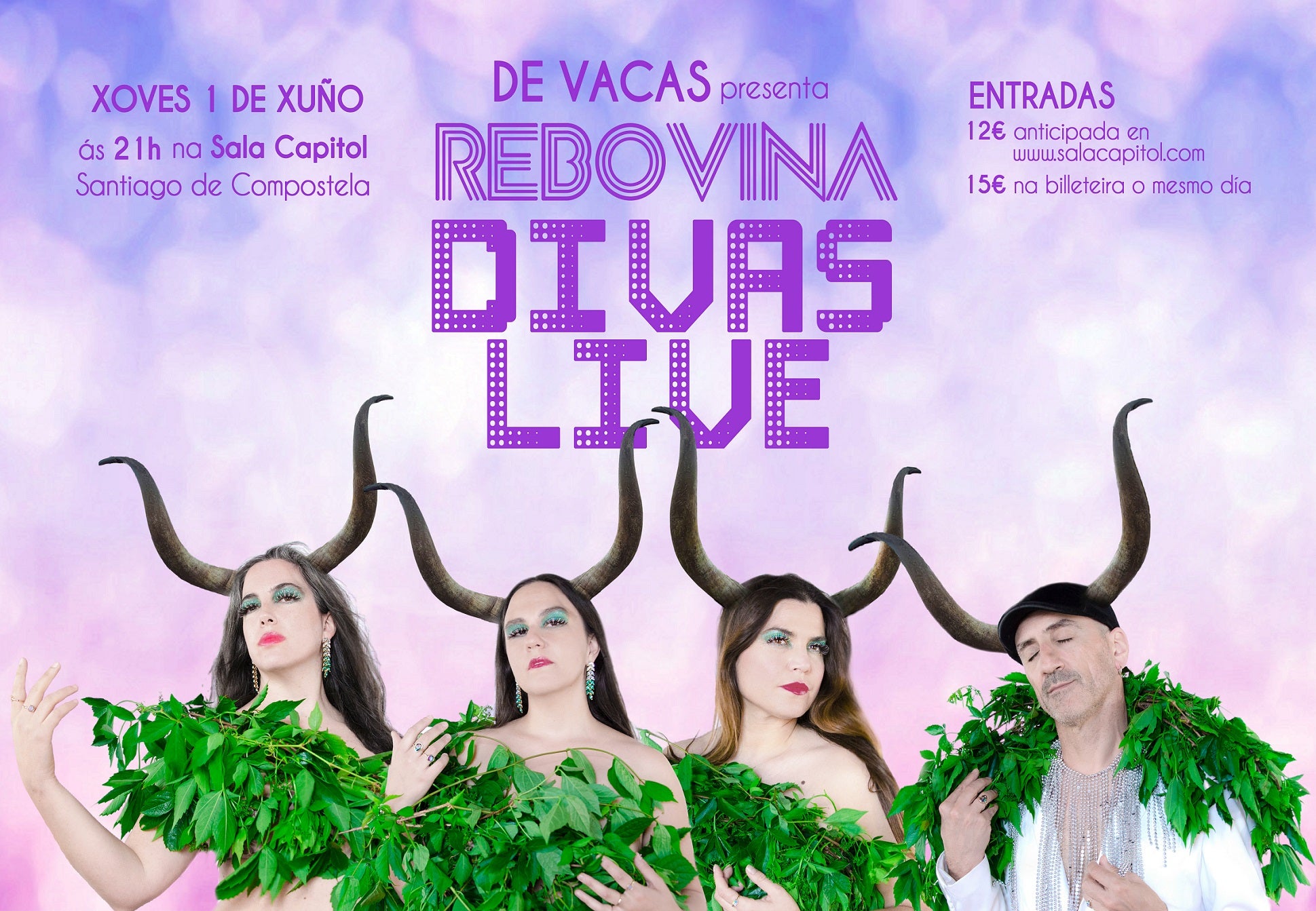 De Vacas homenaxea ás grandes divas do pop no seu novo espectáculo De Vacas homenaxea ás grandes divas do pop no seu novo espectáculo