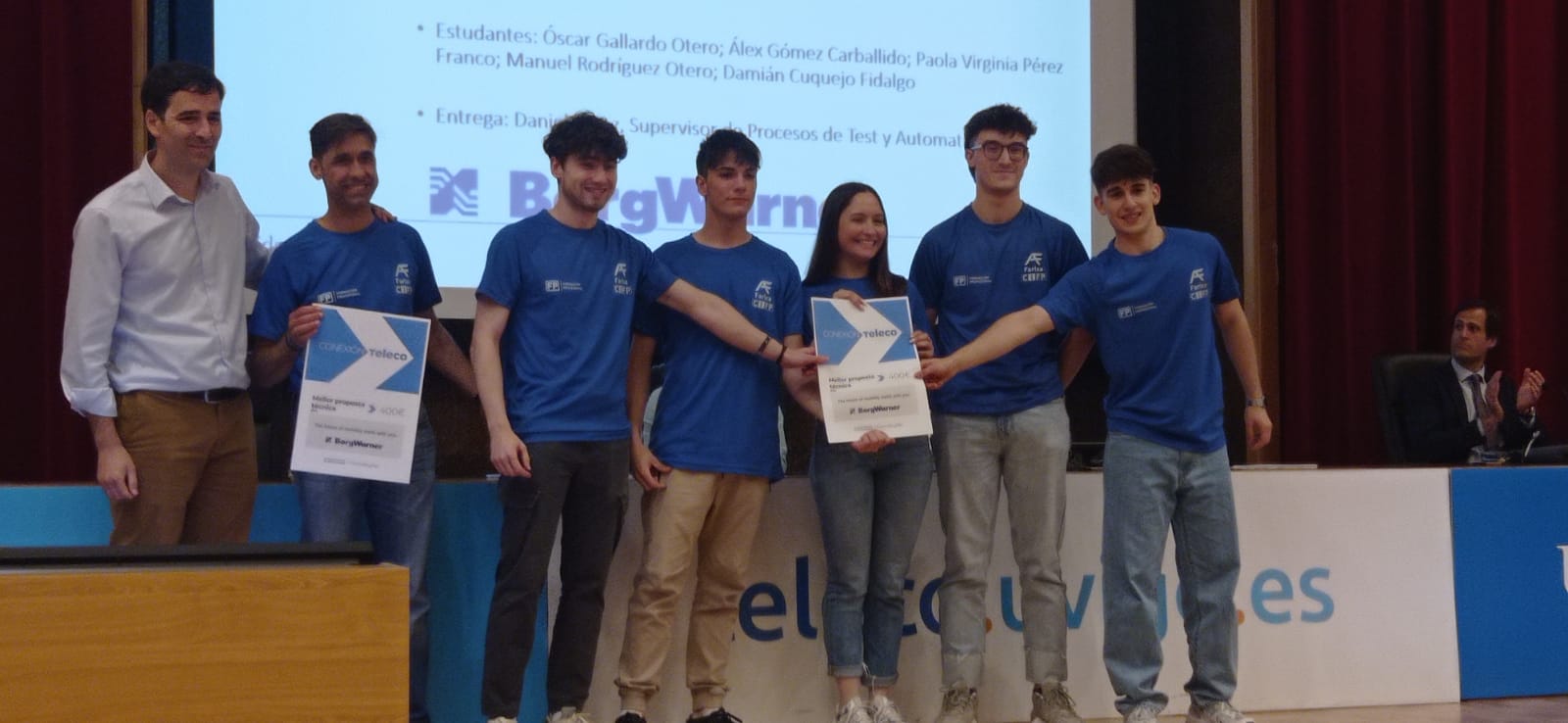 Estudantes do CIFP A Farixa de Ourense gañan o 1º Premio das 1ª Olimpíadas Teleco Estudantes do CIFP A Farixa de Ourense gañan o 1º Premio das 1ª Olimpíadas Teleco