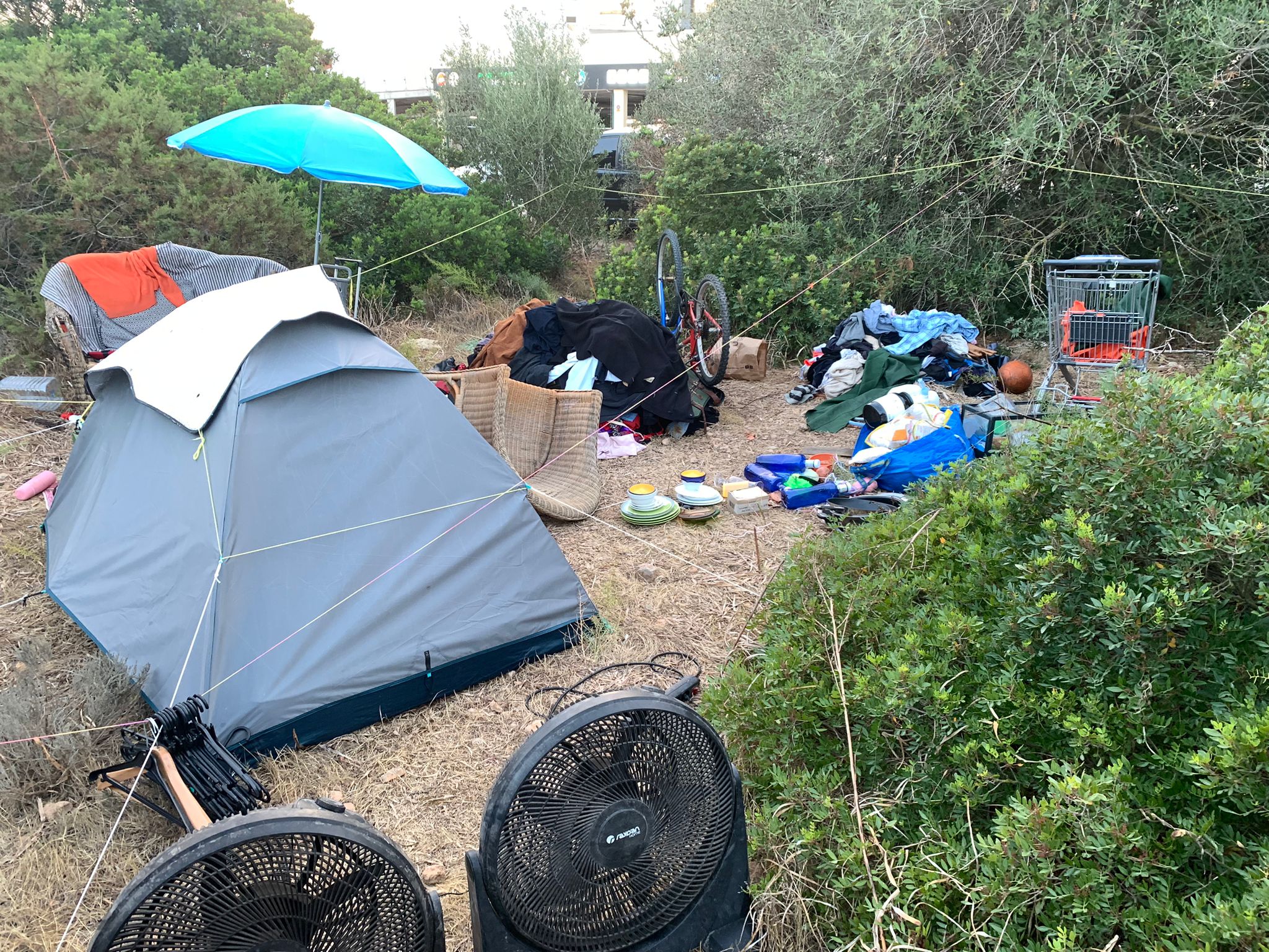 La Policía Local de Sant Antoni desmantela un asentamiento ilegal en la zona de sa Talaia La Policía Local de Sant Antoni desmantela un asentamiento ilegal en la zona de sa Talaia