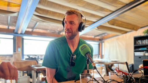 Fran V&aacute;zquez, ex jugador de Unicaja en el Asador I&ntilde;aki