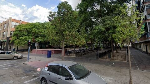 Plaza de Argel en la zona norte de Alicante 