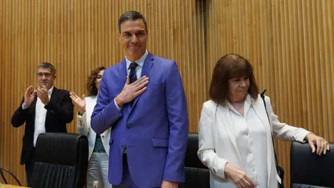  El presidente del Gobierno y secretario general del PSOE, Pedro Sánchez, en el Congreso de los Diputados