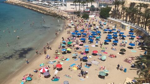 Benidorm, playa de Poniente