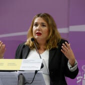 Ángela Rodríguez, 'Pam' pide que se equiparen las ayudas por asesinatos machistas a las del terrorismo