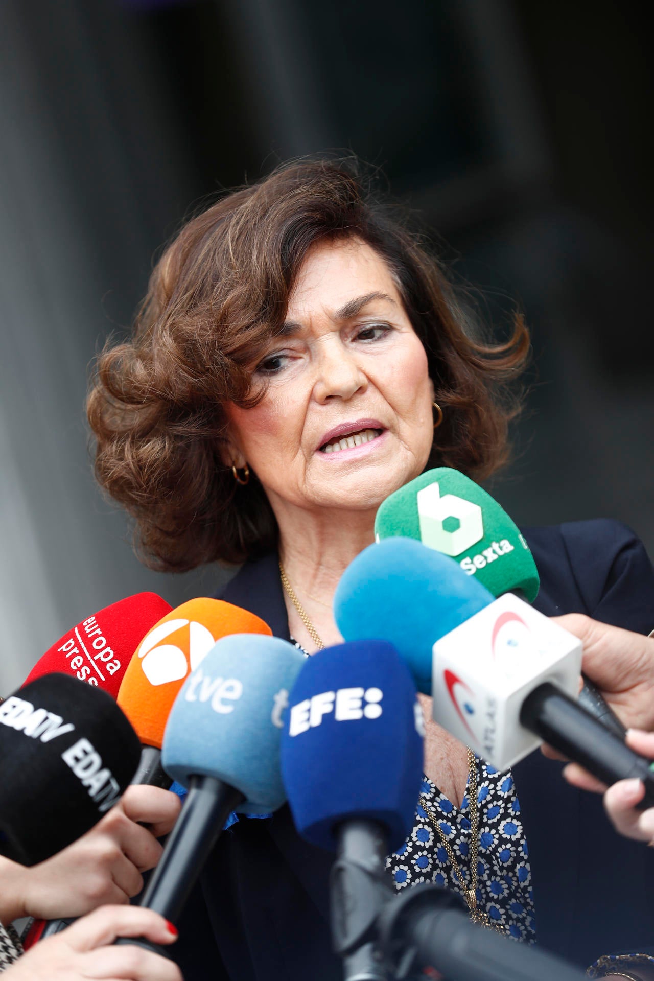 Carmen Calvo rechaza un frente amplio con Sumar de cara al 23J: "Somos el PSOE" Carmen Calvo rechaza un frente amplio con Sumar de cara al 23J: "Somos el PSOE"