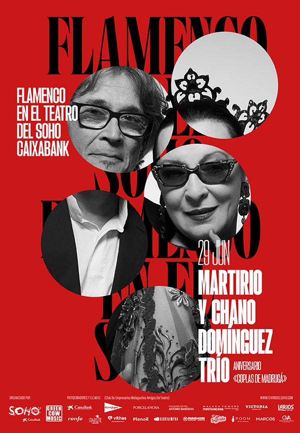 Martirio y Chano Domínguez celebran las bodas de plata de "Coplas madrugá" el 29 de junio en el Teatro SohoCaixabank Martirio y Chano Domínguez celebran las bodas de plata de "Coplas madrugá" el 29 de junio en el Teatro SohoCaixabank