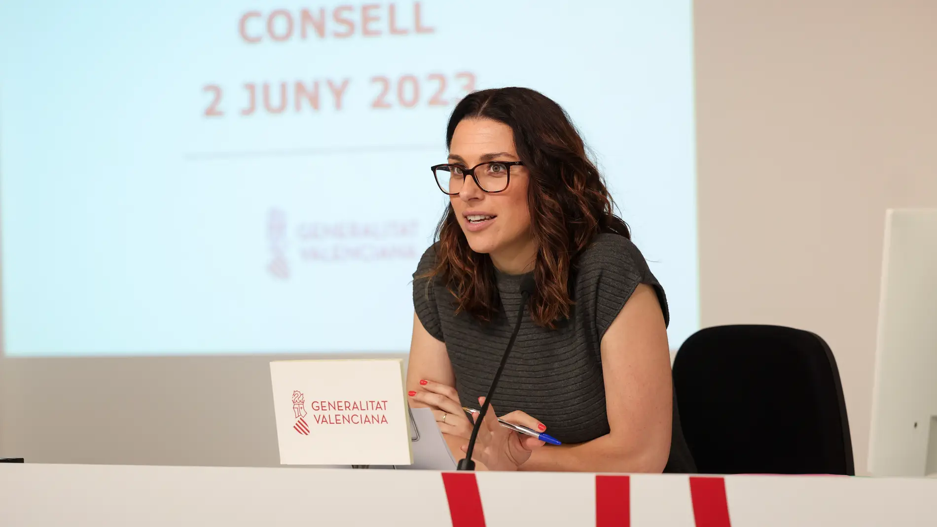 Aitana Mas, vicepresidenta de la Generalitat Valenciana y consellera de Igualtat en funciones.