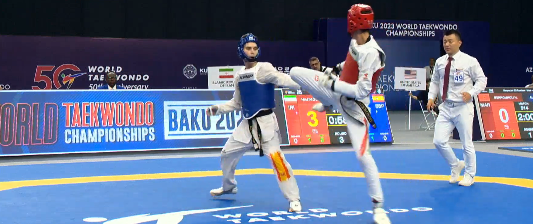 Hugo Arillo se planta en los cuartos de final del Mundial de taekwondo Hugo Arillo se planta en los cuartos de final del Mundial de taekwondo