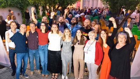 Celebraci&oacute;n de la Confluencia de Izquierdas en la noche electoral