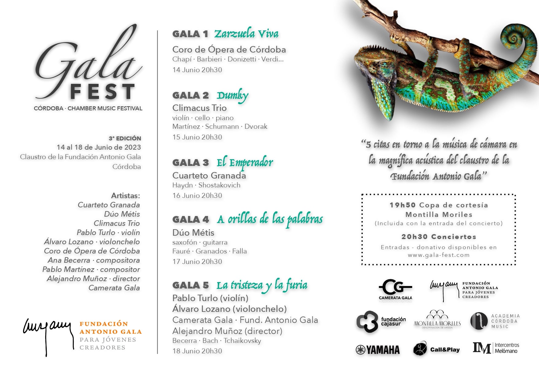 La Fundación Antonio Gala acoge la tercera edición del Gala Fest La Fundación Antonio Gala acoge la tercera edición del Gala Fest